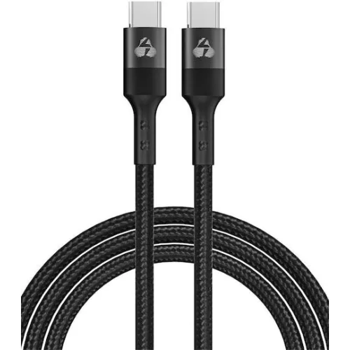 Powertech USB 2.0 Cable USB-C male - USB-C 60W PD Μαύρο 1.5m PTR-0168