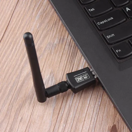 Powertech PT-1042 Αντάπτορας Δικτύου USB με Ασύρματη Σύνδεση Wi-Fi 600Mbps και Αποσπώμενη Κεραία