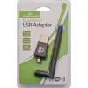 Powertech PT-1042 Αντάπτορας Δικτύου USB με Ασύρματη Σύνδεση Wi-Fi 600Mbps και Αποσπώμενη Κεραία