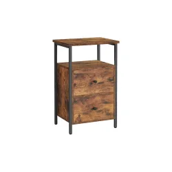 Κομοδίνο Ξύλινο με Μεταλλικά Πόδια Καφέ 38x28x60cm
Κωδικός: LET521B01