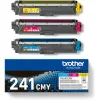 Brother TN-241CMY Γνήσιο Multipack Toner Laser Εκτυπωτή Κίτρινο/Κυανό/Ματζέντα 3τμχ TN-241CMY