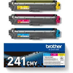 Brother TN-241CMY Γνήσιο Multipack Toner Laser Εκτυπωτή Κίτρινο/Κυανό/Ματζέντα 3τμχ TN-241CMY