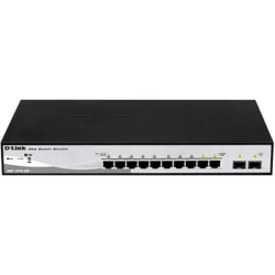 D-LINK  SWITCH DGS-1210-10P 10 Ports 10/100/1000Mbps  PoE