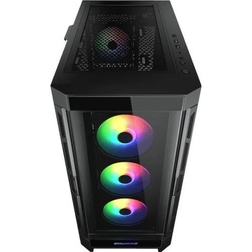 Cougar Duoface Pro RGB Gaming Midi Tower Κουτί Υπολογιστή με Πλαϊνό Παράθυρο Μαύρο