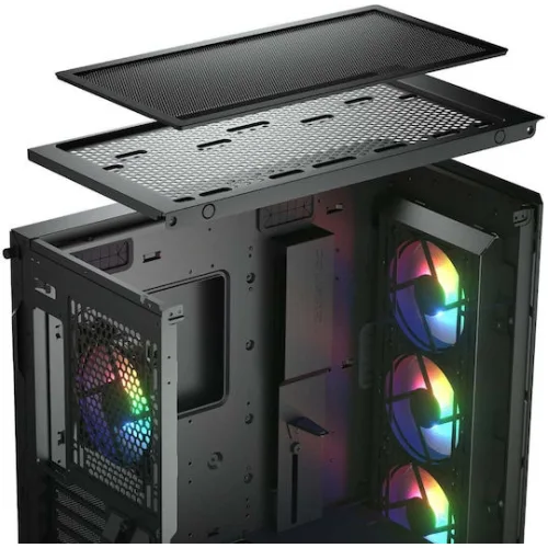 Cougar Duoface Pro RGB Gaming Midi Tower Κουτί Υπολογιστή με Πλαϊνό Παράθυρο Μαύρο