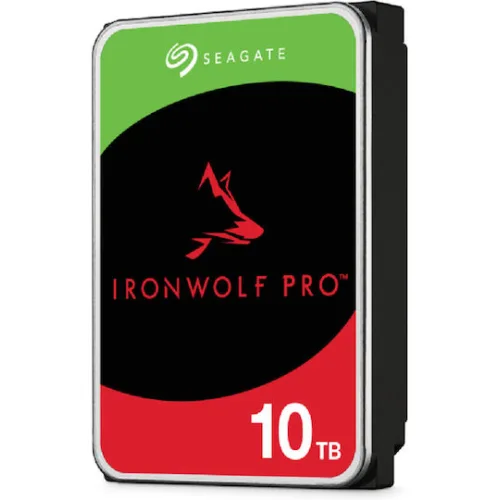 Seagate Ironwolf Pro 10TB HDD Σκληρός Δίσκος 3.5" SATA III 7200rpm με 256MB Cache για NAS ST10000NT001