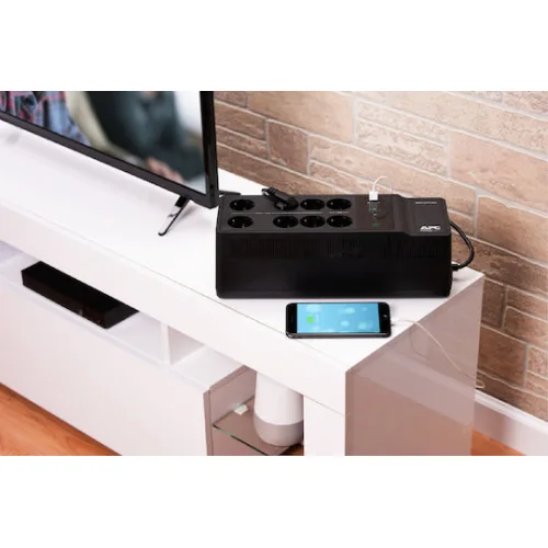 APC UPS Line-Interactive 650VA 400W με 8 Schuko Πρίζες