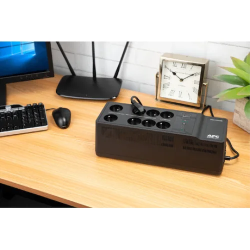 APC UPS Line-Interactive 650VA 400W με 8 Schuko Πρίζες