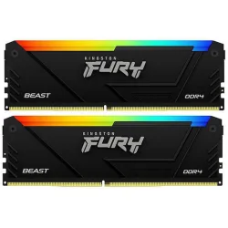KINGSTON Memory KF432C16BB2AK2/32 FURY Beast RGB DDR4, 3200MT/s, 32GB, KIT OF 2