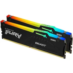 KINGSTON Memory  KF560C30BBEAK2-32 FURY Beast Black RGB DDR5, 6000MT/s, 32GB KIT OF 2, EXPO