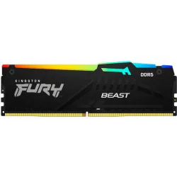 KINGSTON Memory  KF560C30BBEAK2-64 FURY Beast Black RGB DDR5, 6000MT/s, 64GB KIT OF 2, EXPO