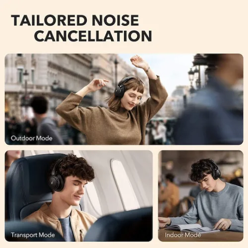 Soundcore by Anker Life Q30 Ασύρματα Bluetooth Over Ear Ακουστικά με 40 ώρες Λειτουργίας και Quick Charge Μπλε
