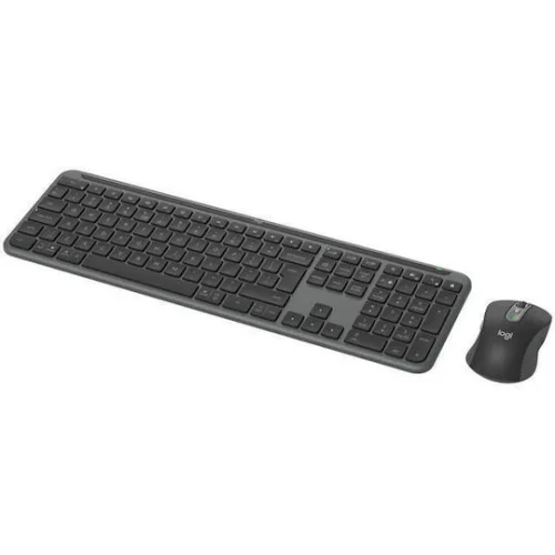 Logitech Signature Slim Combo MK950 Ασύρματο Bluetooth Σετ Πληκτρολόγιο & Ποντίκι Αγγλικό US