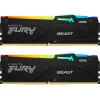 Kingston Fury Beast RGB DDR5 16GB RAM με 2x8GB Modules και Ταχύτητα 5200 για DesktopΚωδικός: KF552C40BBAK2-16