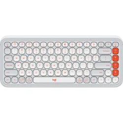 LOGITECH Keyboard Bluetooth POP ICON Keys White