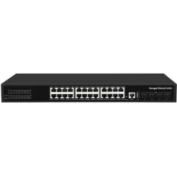 CUDY Switch GS5024S4 24-GbE 4-SFP+ L3 Managed Gigabit