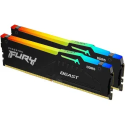 KINGSTON Memory KF568C34BBEAK2-32 FURY BEAST DDR5, 6800MT/s, Black RGB, 32GB, KIT