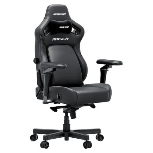 Anda Seat Kaiser 4 V2 XL Καρέκλα Gaming Δερματίνης με Ρυθμιζόμενα Μπράτσα Μαύρη