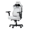 Anda Seat Kaiser-4 V2 XL Καρέκλα Gaming Δερματίνης με Ρυθμιζόμενα Μπράτσα Λευκή