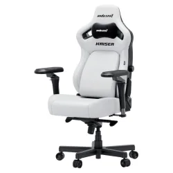 Anda Seat Kaiser-4 V2 XL Καρέκλα Gaming Δερματίνης με Ρυθμιζόμενα Μπράτσα Λευκή