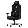Anda Seat Novis Ultra XL Υφασμάτινη Καρέκλα Gaming με Ρυθμιζόμενα Μπράτσα Μαύρη