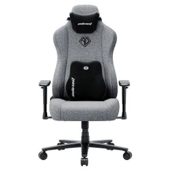 Anda Seat Novis Ultra XL Υφασμάτινη Καρέκλα Gaming με Ρυθμιζόμενα Μπράτσα Γκρι