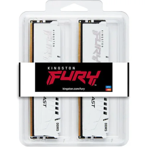 Kingston Fury Beast DDR5 με Module 1x32GB και Ταχύτητα 6000 για DesktopΚωδικός: KF560C30BWEK2-32