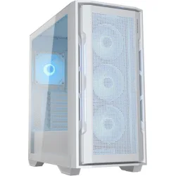 Cougar Uniface RGB Gaming Midi Tower Κουτί Υπολογιστή με Πλαϊνό Παράθυρο Λευκό