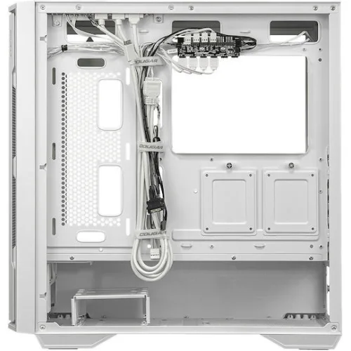 Cougar Uniface RGB Gaming Midi Tower Κουτί Υπολογιστή με Πλαϊνό Παράθυρο Λευκό