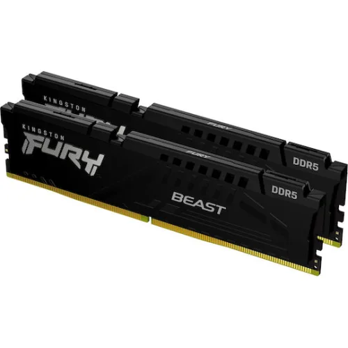 Kingston FURY Beast DDR5 16GB RAM με 2x8GB Modules και Ταχύτητα 6000 για DesktopΚωδικός: KF560C30BBEK2-16