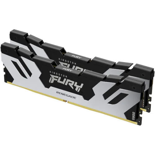 Kingston Fury Renegade Silver DDR5 32GB RAM με 2x16GB Modules και Ταχύτητα 6400 για DesktopΚωδικός: KF564C32RSK2/32