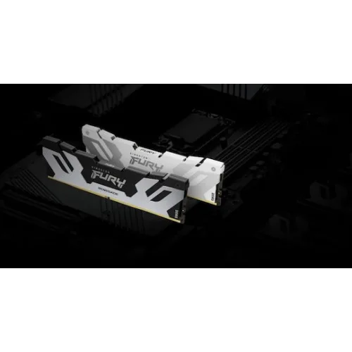 Kingston Fury Renegade Silver DDR5 32GB RAM με 2x16GB Modules και Ταχύτητα 6400 για DesktopΚωδικός: KF564C32RSK2/32