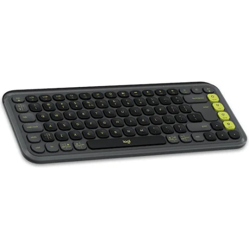 Logitech Pop Icon Combo Ασύρματο Bluetooth Πληκτρολόγιο Αγγλικό US Γραφίτης/Πράσινο