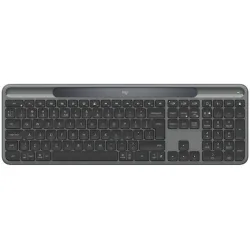 Logitech Signature Slim Solar+ K980 for Business Ασύρματο Bluetooth Πληκτρολόγιο Αγγλικό US Συμβατό με Mac