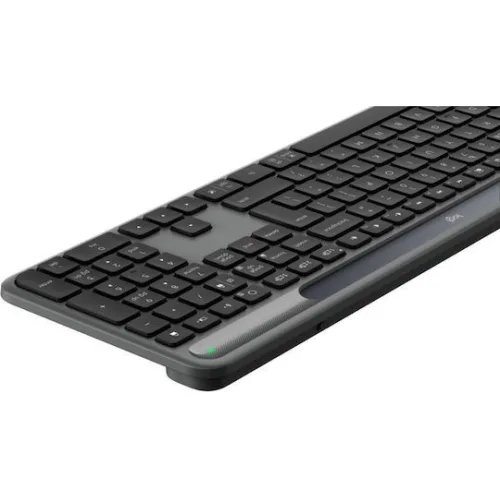 Logitech Signature Slim Solar+ K980 for Business Ασύρματο Bluetooth Πληκτρολόγιο Αγγλικό US Συμβατό με Mac