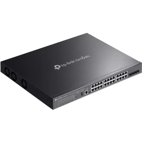 TP-LINK SG5428XMPP v1 Managed L3 PoE++ Switch με 24 Θύρες Gigabit (1Gbps) Ethernet και 4 SFP Θύρες
