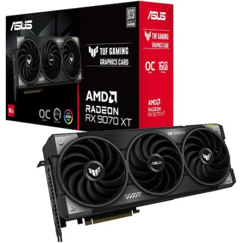 Asus Radeon RX 9070 XT 16GB GDDR6 OC Κάρτα ΓραφικώνΚωδικός: TUF-RX9070XT-O16G-GAMING