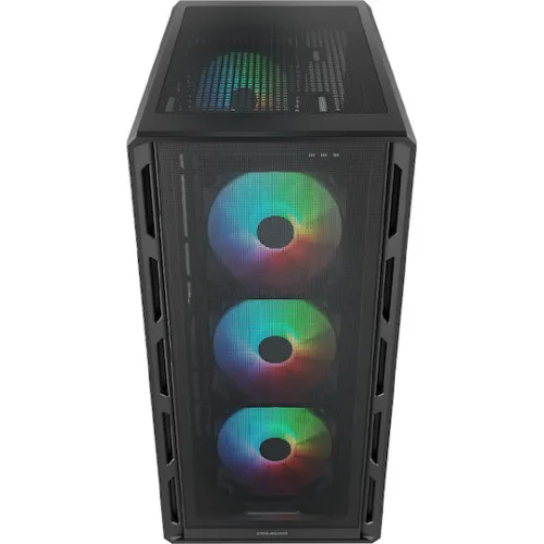 Cougar Airface Pure Rgb Gaming Midi Tower Κουτί Υπολογιστή με RGB Φωτισμό Μαύρο