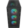 Cougar Airface Pure Rgb Gaming Midi Tower Κουτί Υπολογιστή με RGB Φωτισμό Μαύρο