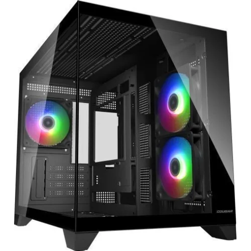 Cougar FV150 MINI Gaming Mini Tower Κουτί Υπολογιστή με Πλαϊνό Παράθυρο Μαύρο