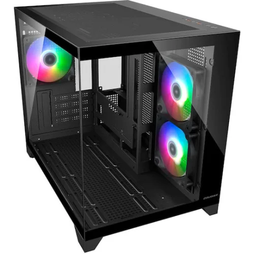 Cougar FV150 MINI Gaming Mini Tower Κουτί Υπολογιστή με Πλαϊνό Παράθυρο Μαύρο