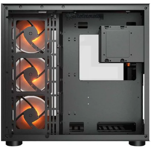 Cougar FV150 MINI Gaming Mini Tower Κουτί Υπολογιστή με Πλαϊνό Παράθυρο Μαύρο