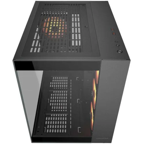 Cougar FV150 MINI Gaming Mini Tower Κουτί Υπολογιστή με Πλαϊνό Παράθυρο Μαύρο