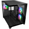 Cougar FV150 MINI Gaming Mini Tower Κουτί Υπολογιστή με Πλαϊνό Παράθυρο Μαύρο