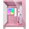 Cougar FV150 MINI Gaming Mini Tower Κουτί Υπολογιστή με Πλαϊνό Παράθυρο Ροζ
