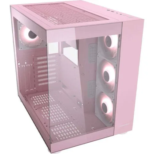 Cougar FV150 MINI Gaming Mini Tower Κουτί Υπολογιστή με Πλαϊνό Παράθυρο Ροζ