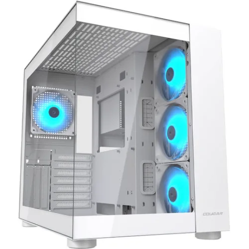 Cougar FV150 MINI Gaming Mini Tower Κουτί Υπολογιστή με Πλαϊνό Παράθυρο Λευκό