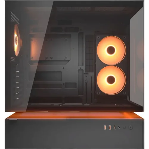Cougar CFV235 Gaming Midi Tower Κουτί Υπολογιστή με Πλαϊνό Παράθυρο και RGB Φωτισμό Μαύρο