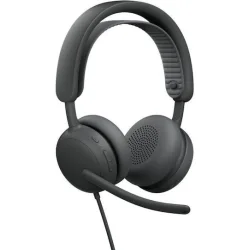 Logitech Zone 2 Teams Version Ασύρματα On Ear Multimedia Ακουστικά με μικρόφωνο και σύνδεση USB-A σε Γκρι χρώμα