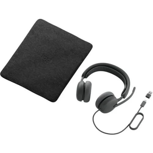 Logitech Zone 2 Teams Version Ασύρματα On Ear Multimedia Ακουστικά με μικρόφωνο και σύνδεση USB-A σε Γκρι χρώμα